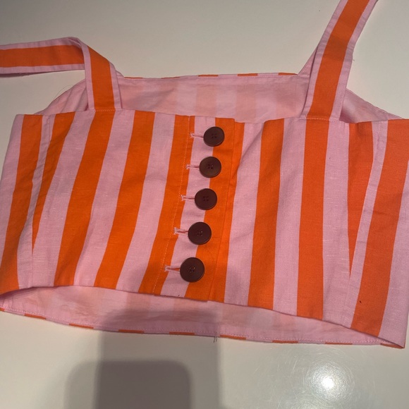 KATE SPADE Deck Stripe Crop Top - Picture 2 of 3